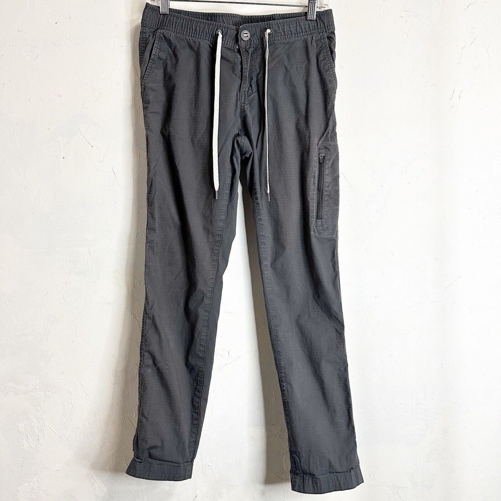 Vuori Pants Ripstop Jogger Performance Gray Cargo Relaxed Womens Small Canvas